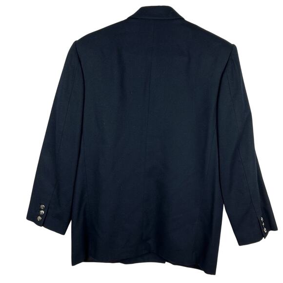 Vintage Liz Claiborne Collection  Double Breasted Black Wool Blazer 10 - Picture 3 of 9